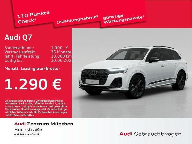 Gletscherweiß metallic Gebraucht 2025 Audi Q7 S-Line SUV | 104.011 € - Bild 1/1