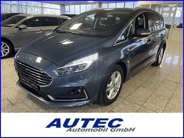 Blau, metallic Gebraucht 2021 Ford S-MAX Titanium Van / Kleinbus | 24.985 € (Superpreis) - Bild 1/4