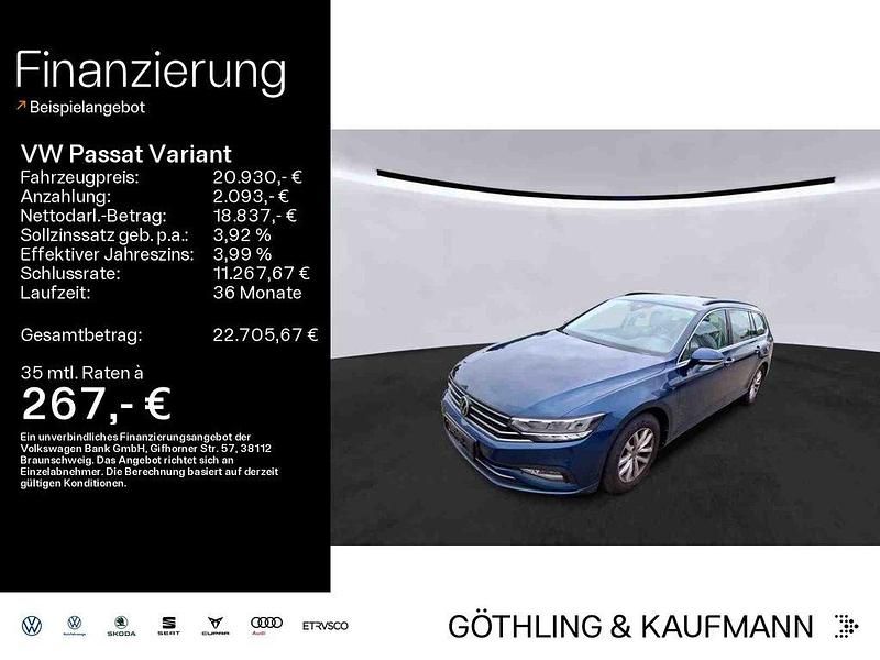Blau Gebraucht 2022 VW Passat Business Kombi | 20.930 € (Guter Preis) - Bild 1/4