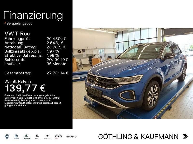 Ravennablau metallic Gebraucht 2024 VW T-Roc Move SUV | 26.430 € (Fairer Preis) - Bild 1/4