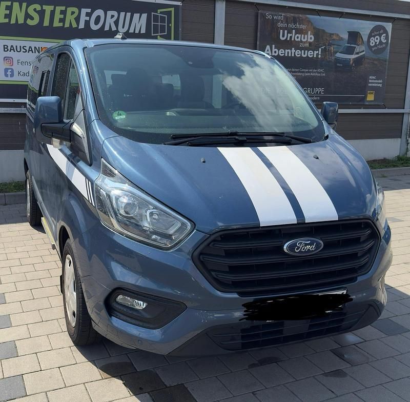 Blau Gebraucht 2019 Ford Transit Custom Kombi | 24.750 € (Fairer Preis) - Bild 1/4