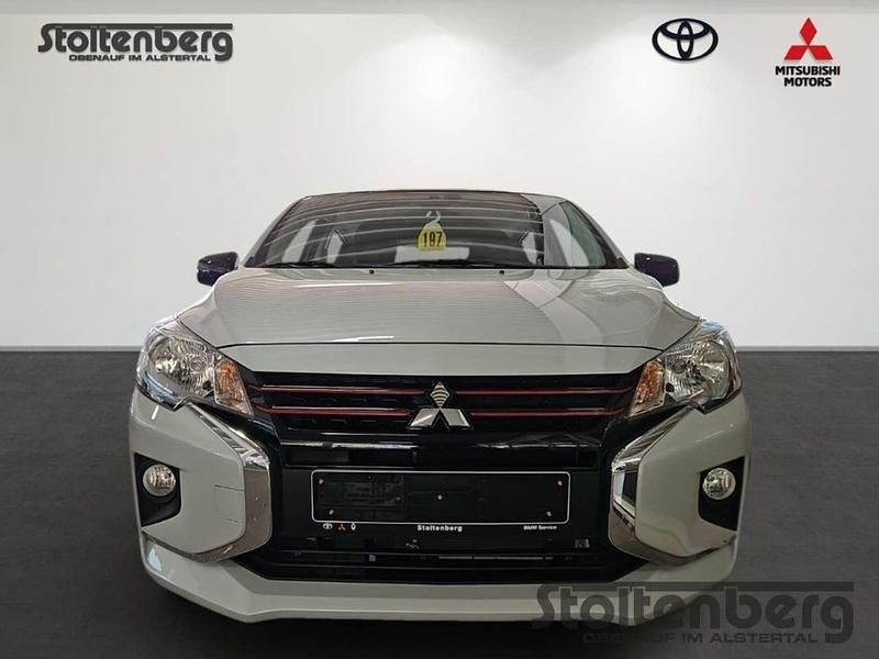 Neu Mitsubishi Space Star Select+ 71 PS (52 kW) 2025 Titan weiss/piano schwarz (d) Limousine