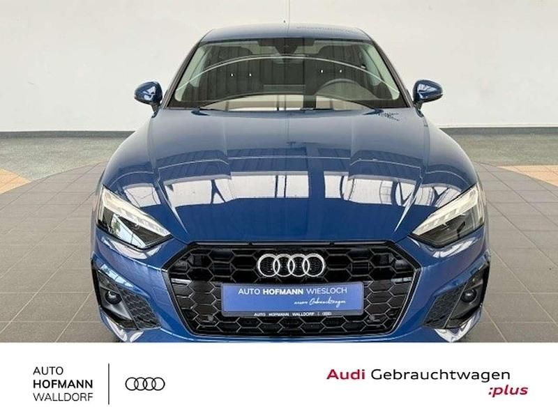 Ascariblau metallic Gebraucht 2023 Audi A5 Sportback S-Line Kleinwagen | 39.880 € (Fairer Preis) - Bild 1/4