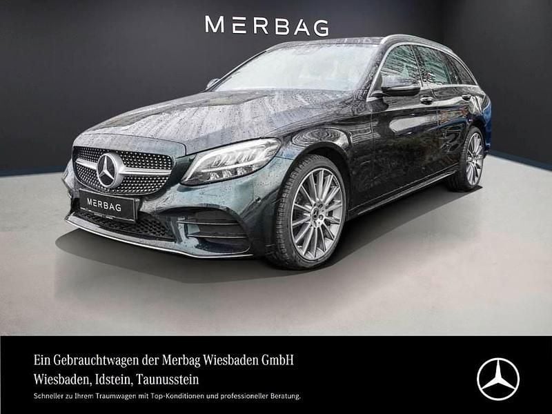 Smaragdgrün Gebraucht 2018 Mercedes C200 AMG line Kombi | 26.770 € (Etwas zu teuer) - Bild 1/4