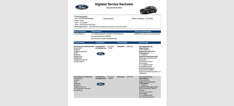 Usado Ford Kuga Titanium X 190 HP (139 kW) 2023 Preto SUV