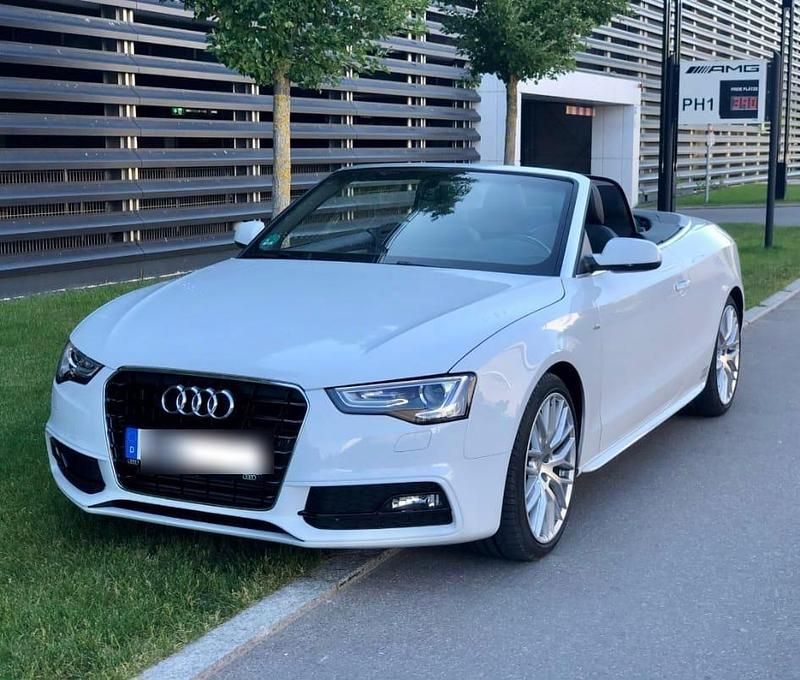 Weiß Gebraucht 2016 Audi A5 Cabriolet S-Line Cabrio | 21.490 € (Etwas zu teuer) - Bild 1/4