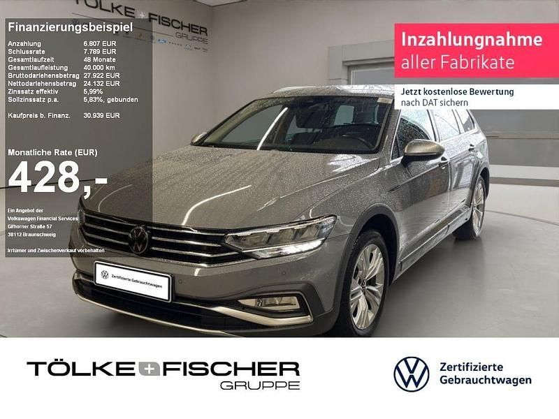 Mondsteingrau uni Gebraucht 2021 VW Passat Alltrack Kombi | 30.939 € (Guter Preis) - Bild 1/4