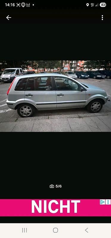Blau Gebraucht 2003 Ford Fusion Limousine | 400 € (Superpreis) - Bild 1/4