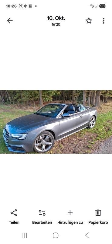 Gebraucht Audi A5 Cabriolet 190 PS (139 kW) 2016 Grau Cabrio