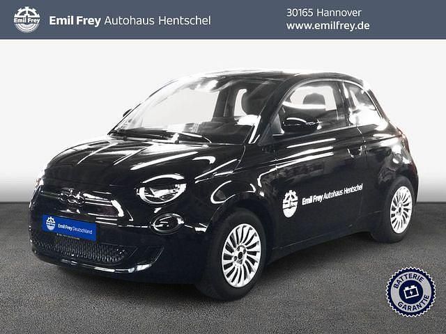 Onyx schwarz Gebraucht 2025 Fiat 500e Red Limousine | 32.429 € - Bild 1/3