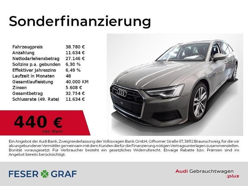 Chronosgrau metallic Gebraucht 2023 Audi A6 Ambiente Kombi | 38.780 € (Superpreis) - Bild 1/2