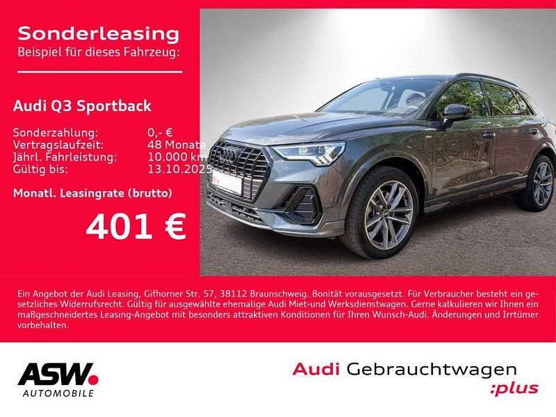 Gletscherweiß metallic Gebraucht 2025 Audi Q3 Sportback S-Line SUV | 41.830 € (Fairer Preis) - Bild 1/4