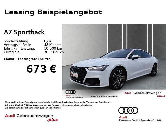 Weiß Gebraucht 2024 Audi A7 Sportback S-Line Kleinwagen | 64.895 € (Fairer Preis) - Bild 1/4