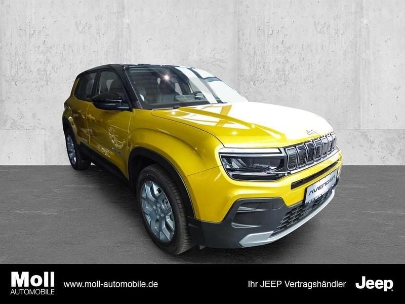 Sun yellow mit dach in volcano Gebraucht 2024 Jeep Avenger EV Altitude SUV | 26.480 € (Superpreis) - Bild 1/4