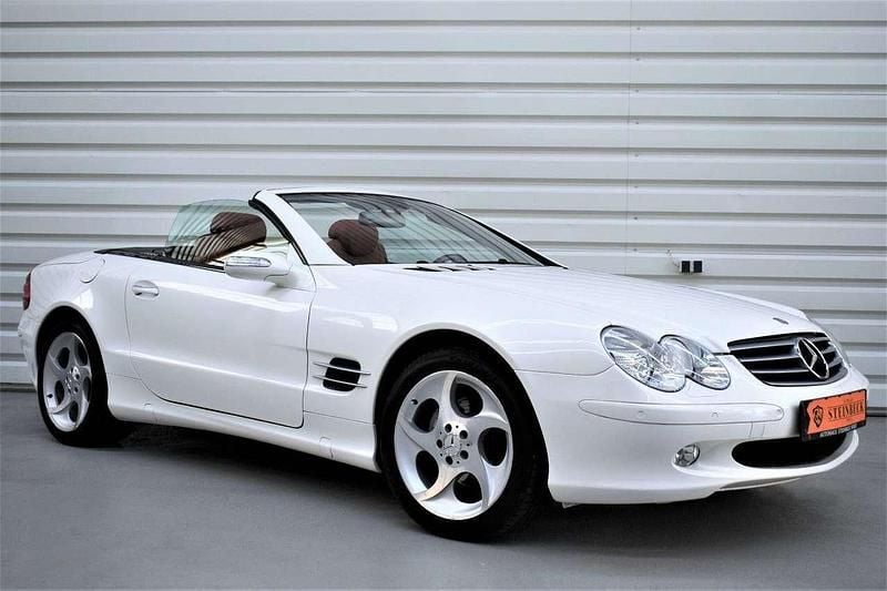 Designo mysticweiss Gebraucht 2006 Mercedes SL350 Cabrio | 21.990 € (Guter Preis) - Bild 1/4