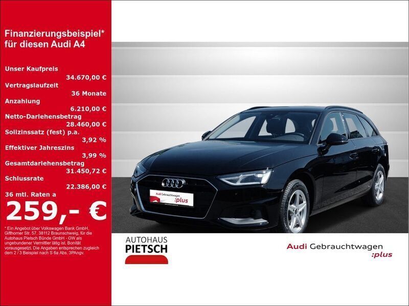 Schwarz Gebraucht 2023 Audi A4 Sport Kombi | 34.870 € (Fairer Preis) - Bild 1/4