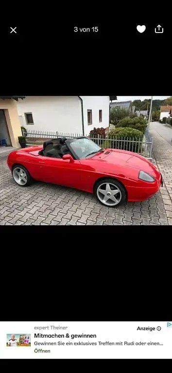 Gebraucht Fiat Barchetta 131 PS (96 kW) 1998 Rot Cabrio