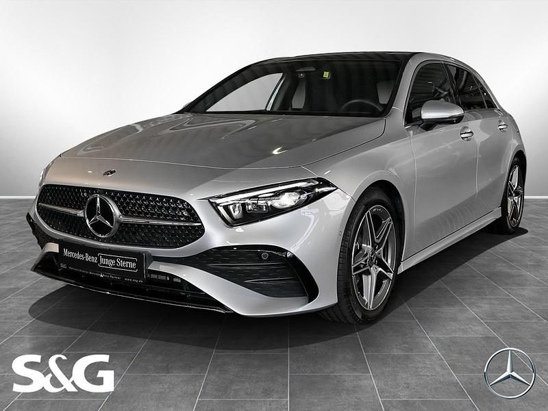 Metalliclack hightechsilber Gebraucht 2024 Mercedes A200 AMG Limousine | 35.780 € (Teuer) - Bild 1/4