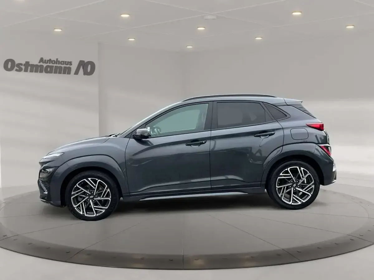 Gebraucht Hyundai Kona N Line 199 PS (146 kW) 2022 Grau metallic SUV