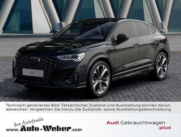 Mythosschwarz metallic Gebraucht 2024 Audi Q3 Sportback S-Line SUV | 45.560 € (Teuer) - Bild 1/1