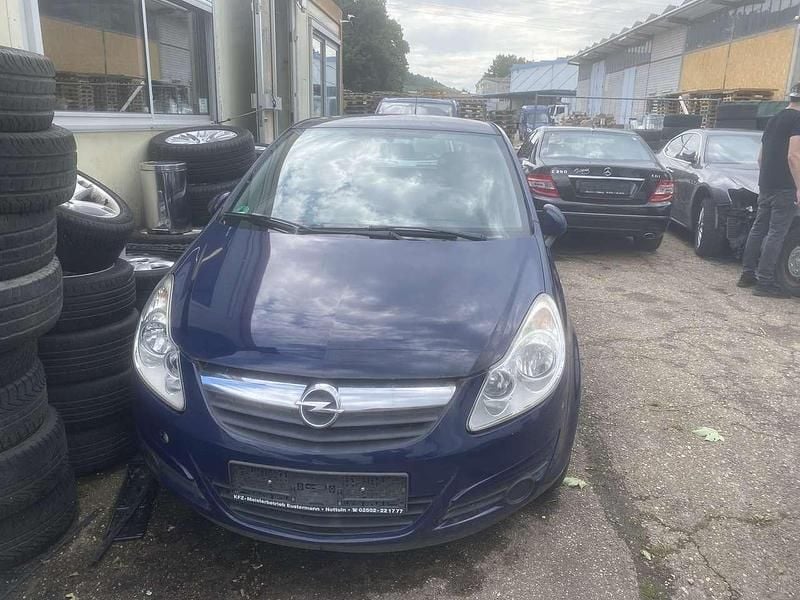 Royalblau h: u2/f:atlantikblau Gebraucht 2008 Opel Corsa Edition Kleinwagen | 1.850 € (Superpreis) - Bild 1/3