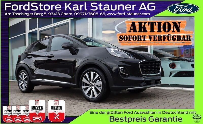 Black metallic Gebraucht 2024 Ford Puma Titanium X SUV | 19.480 € (Superpreis) - Bild 1/4