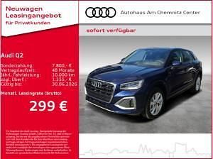 Neu Audi Q2 Advanced Plus 150 PS (110 kW) 2026 Blau (navarrablau metallic) SUV