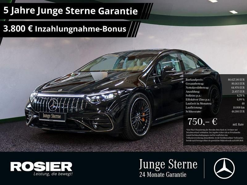 Schwarz Gebraucht 2023 Mercedes EQS 53 AMG Premium Plus Limousine | 86.627 € (Fairer Preis) - Bild 1/4