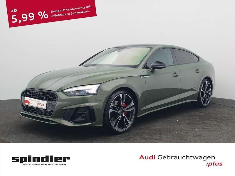 Distriktgrün metallic Gebraucht 2024 Audi A5 S-Line Coupé | 49.980 € (Guter Preis) - Bild 1/4