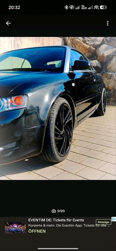 Gebraucht Audi A4 Cabriolet 256 PS (188 kW) 2006 Schwarz Cabrio