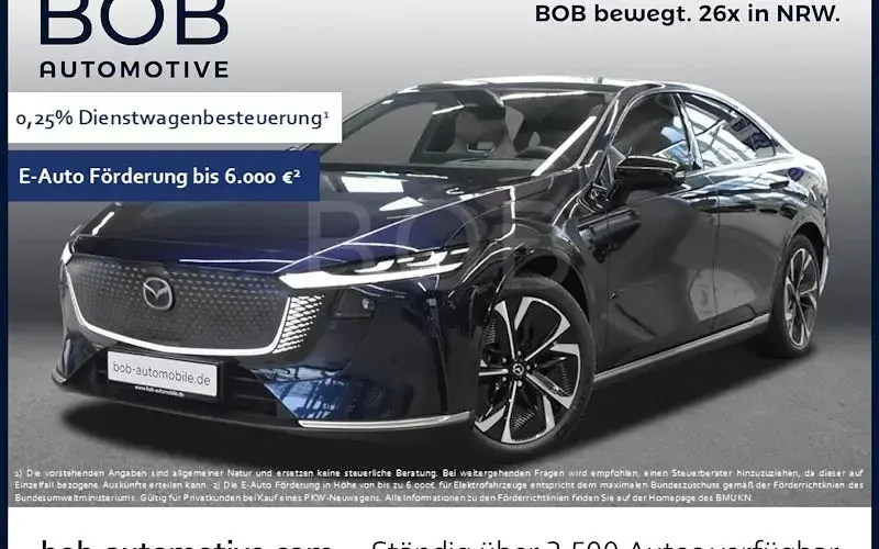 Neu Mazda 6e Takumi-Line 189 kW (258 PS) 2026 Deep crystal blue Limousine