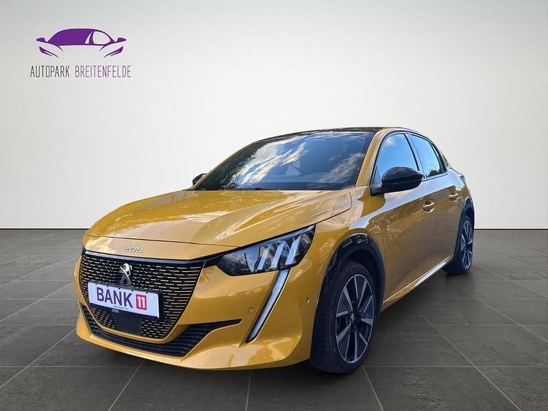 Gelb Gebraucht 2022 Peugeot e-208 GT Kleinwagen | 16.900 € (Fairer Preis) - Bild 1/4