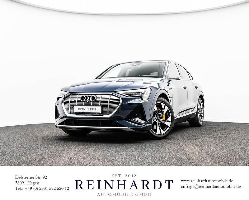 Blau Gebraucht 2022 Audi e-tron Sportback S-Line SUV | 31.110 € (Superpreis) - Bild 1/3