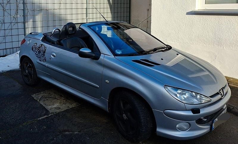 Silber Gebraucht 2007 Peugeot 206 CC Cabrio | 1.200 € (Superpreis) - Bild 1/4