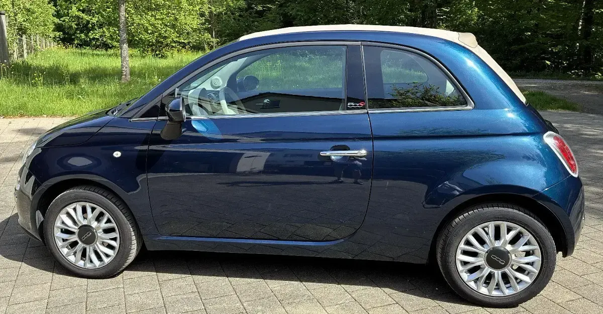 Gebraucht Fiat 500C Lounge 69 PS (50 kW) 2015 Blau Cabrio