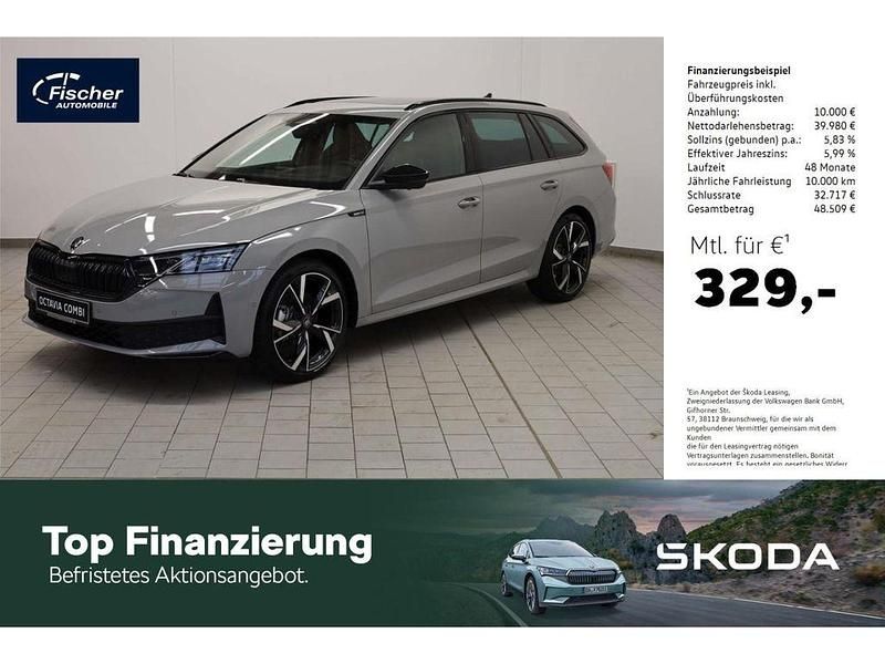 Steelgrey Neu 2025 Skoda Octavia SportLine Kombi | 49.980 € - Bild 1/4