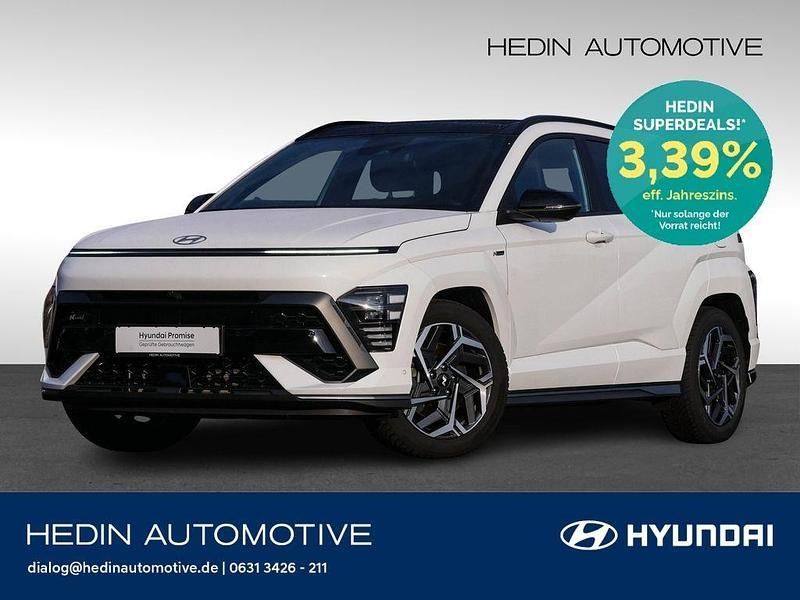 Weiß Gebraucht 2023 Hyundai Kona N Line SUV | 28.683 € (Fairer Preis) - Bild 1/4