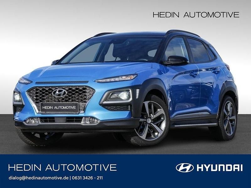 Blau Gebraucht 2019 Hyundai Kona Premium SUV | 18.428 € (Fairer Preis) - Bild 1/4
