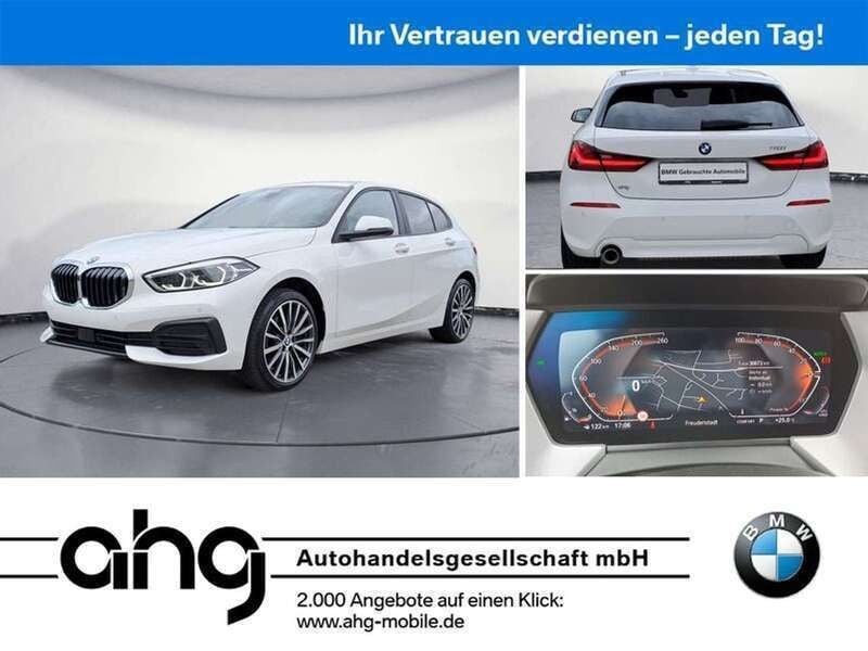 Alpinweiß uni Gebraucht 2022 BMW 118 Advantage Kleinwagen | 24.430 € (Fairer Preis) - Bild 1/4