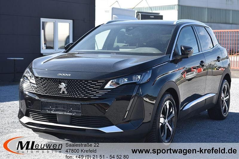 Schwarz perla nera metallic Gebraucht 2021 Peugeot 3008 GTi SUV | 21.950 € (Etwas zu teuer) - Bild 1/4