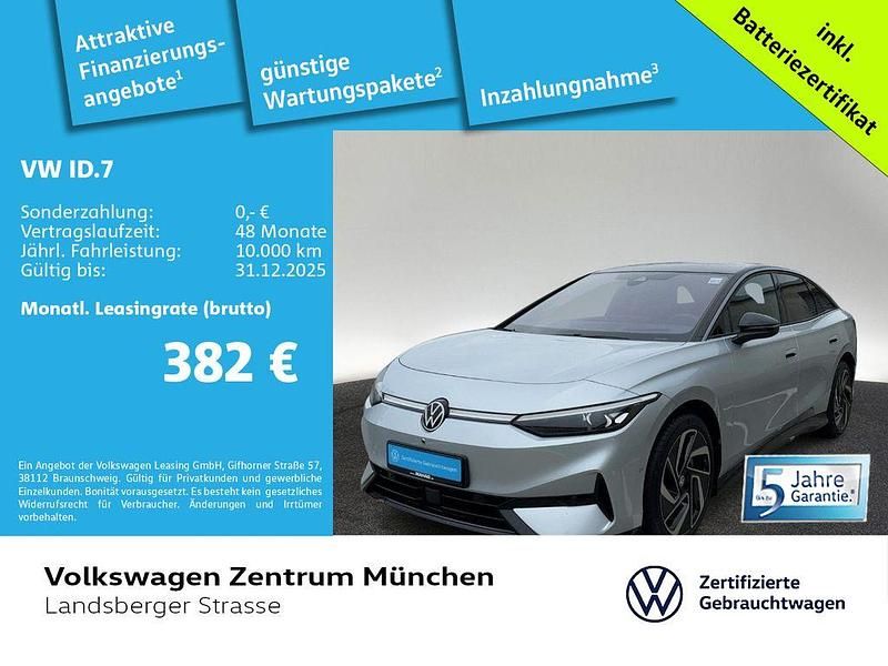 Silber Gebraucht 2024 VW ID.7 Pro Limousine | 43.686 € (Fairer Preis) - Bild 1/2