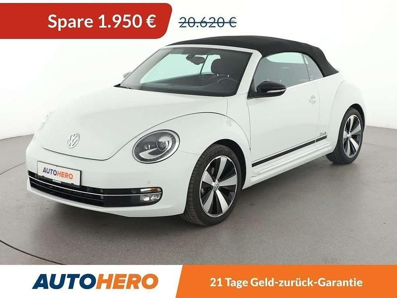 Pure white Gebraucht 2015 VW Beetle CLUB Cabrio | 18.670 € (Fairer Preis) - Bild 1/3