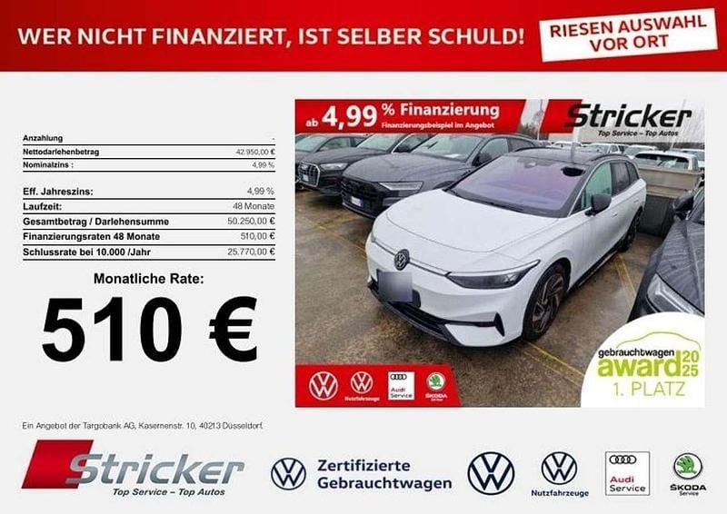 Gebraucht VW ID.7 Pro 210 kW (286 PS) 2024 Weiß Kombi