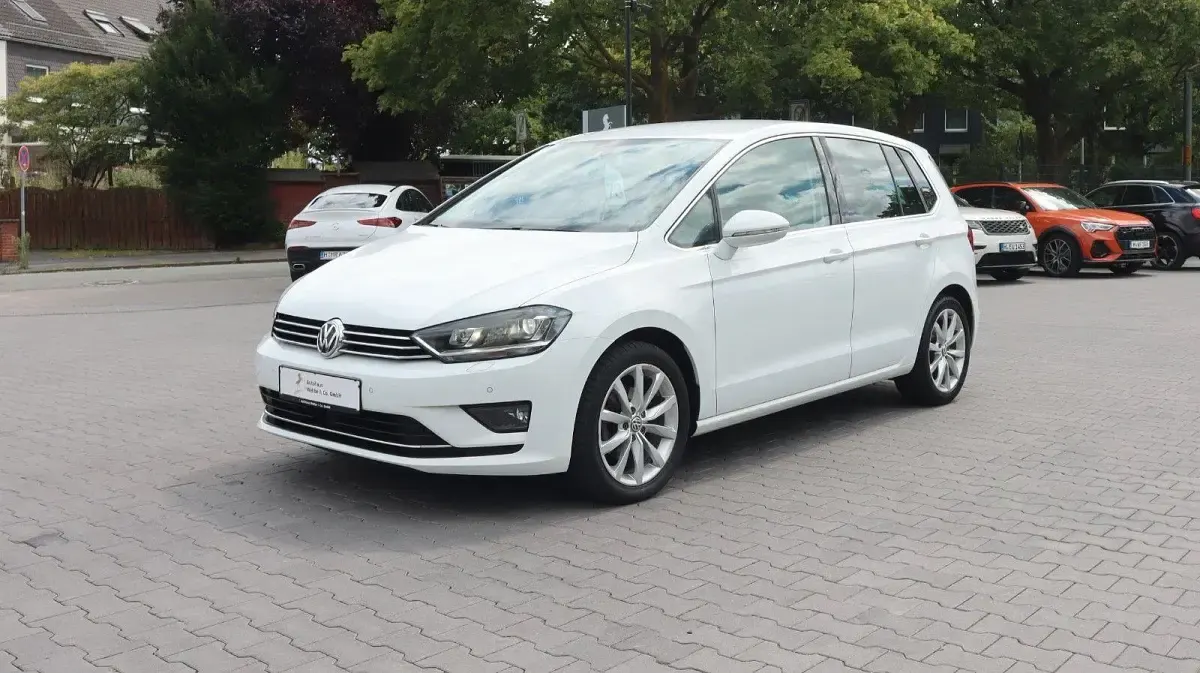 Gebraucht VW Golf Sportsvan Highline 125 PS (91 kW) 2015 Weiß Van / Kleinbus