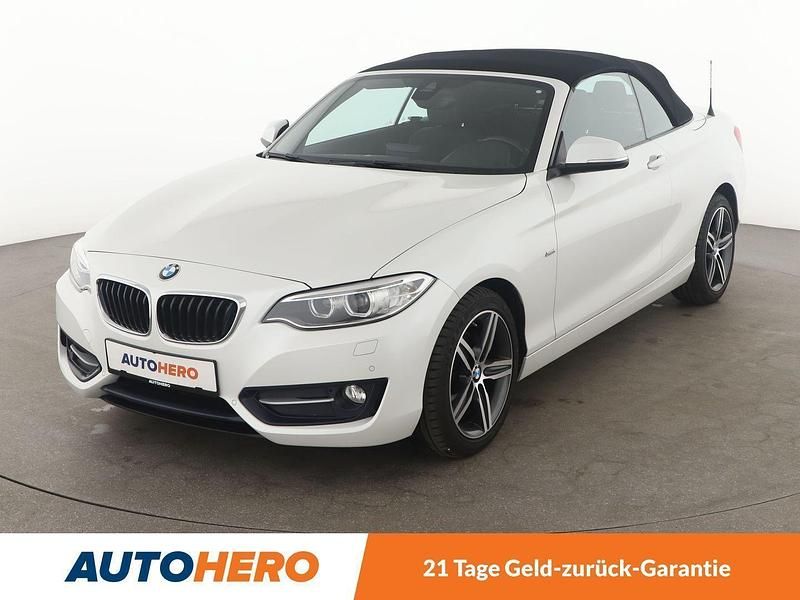 Weiß Gebraucht 2016 BMW 220 Sport Line Cabrio | 20.150 € (Fairer Preis) - Bild 1/3