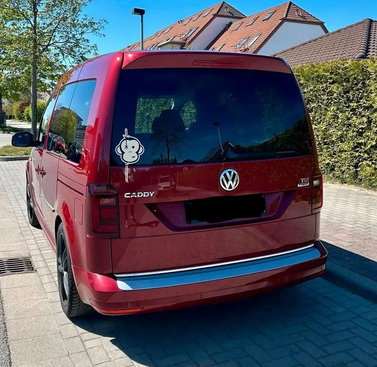 Gebraucht VW Caddy 150 PS (110 kW) 2015 Rot Van / Kleinbus