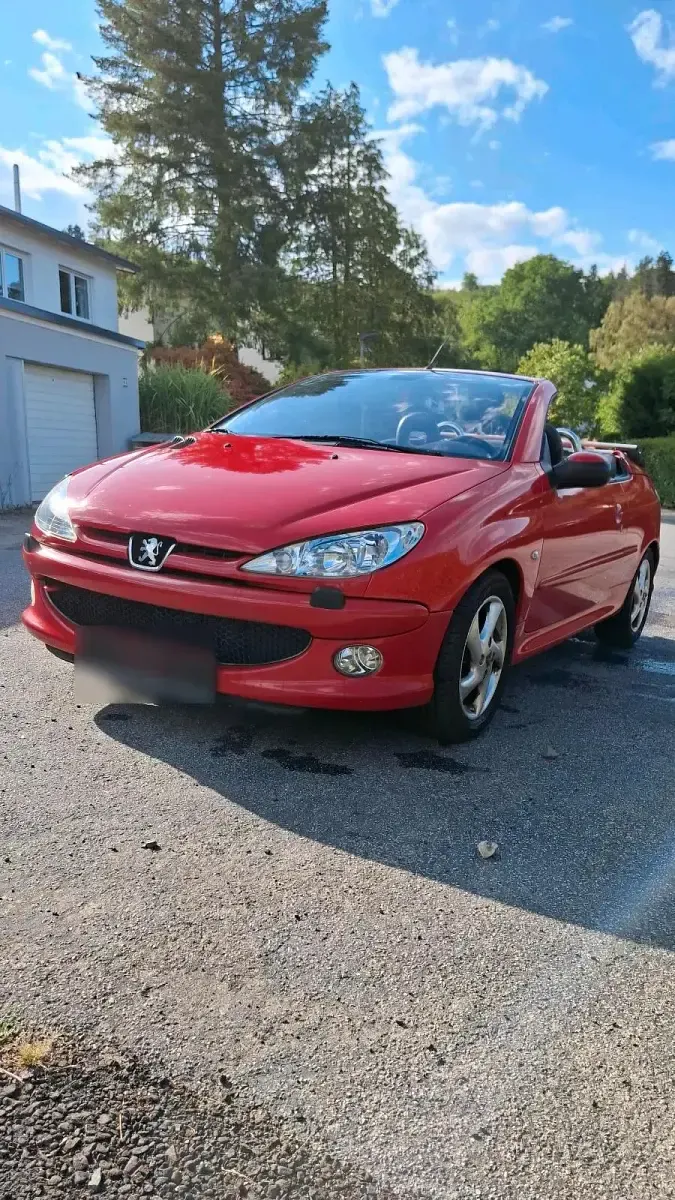 Gebraucht Peugeot 206 CC 110 PS (80 kW) 2006 Rot Cabrio