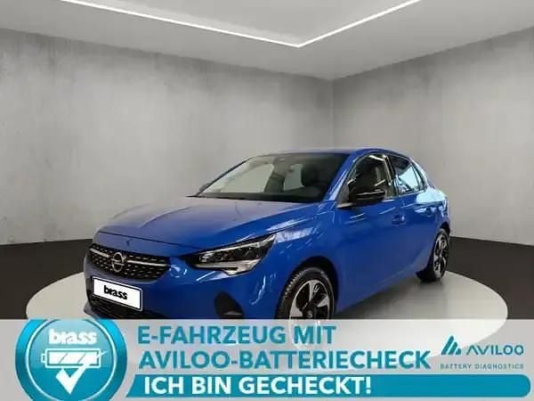 Perl blau (metallic) Gebraucht 2022 Opel Corsa-e Elegance Kleinwagen | 17.550 € (Fairer Preis) - Bild 1/4