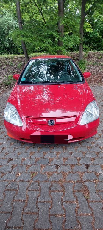 Rot Gebraucht 2002 Honda Civic Limousine | 2.450 € (Fairer Preis) - Bild 1/4