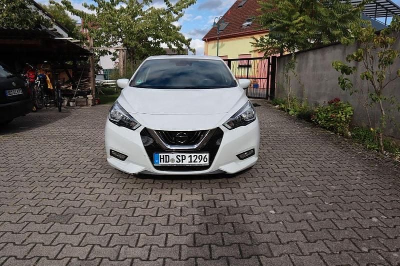 Weiß Gebraucht 2019 Nissan Micra Tekna Kleinwagen | 9.300 € (Guter Preis) - Bild 1/4